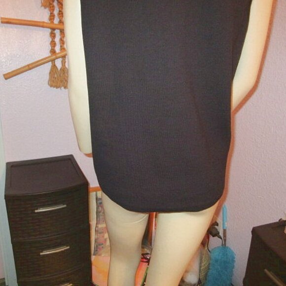 Vtg Christine Alexander Cardigan Sweater Vest Size L Rhinestones Knit Sleeveless - Picture 9 of 12